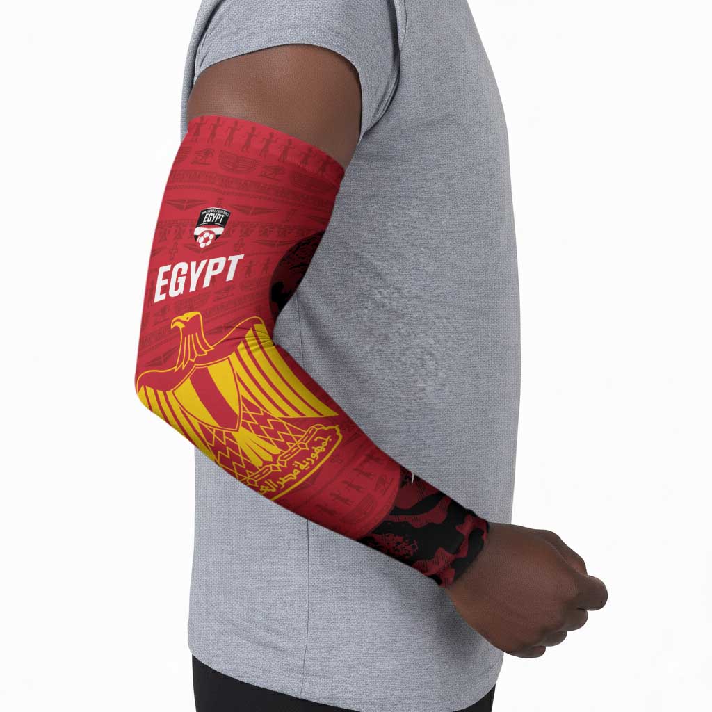 Custom Egypt Football Arm Sleeves 2026 Go Pharaohs Ancient Egyptian Pattern - African Pride