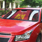 Custom Egypt Football Auto Sun Shade 2026 Go Pharaohs Ancient Egyptian Pattern - African Pride