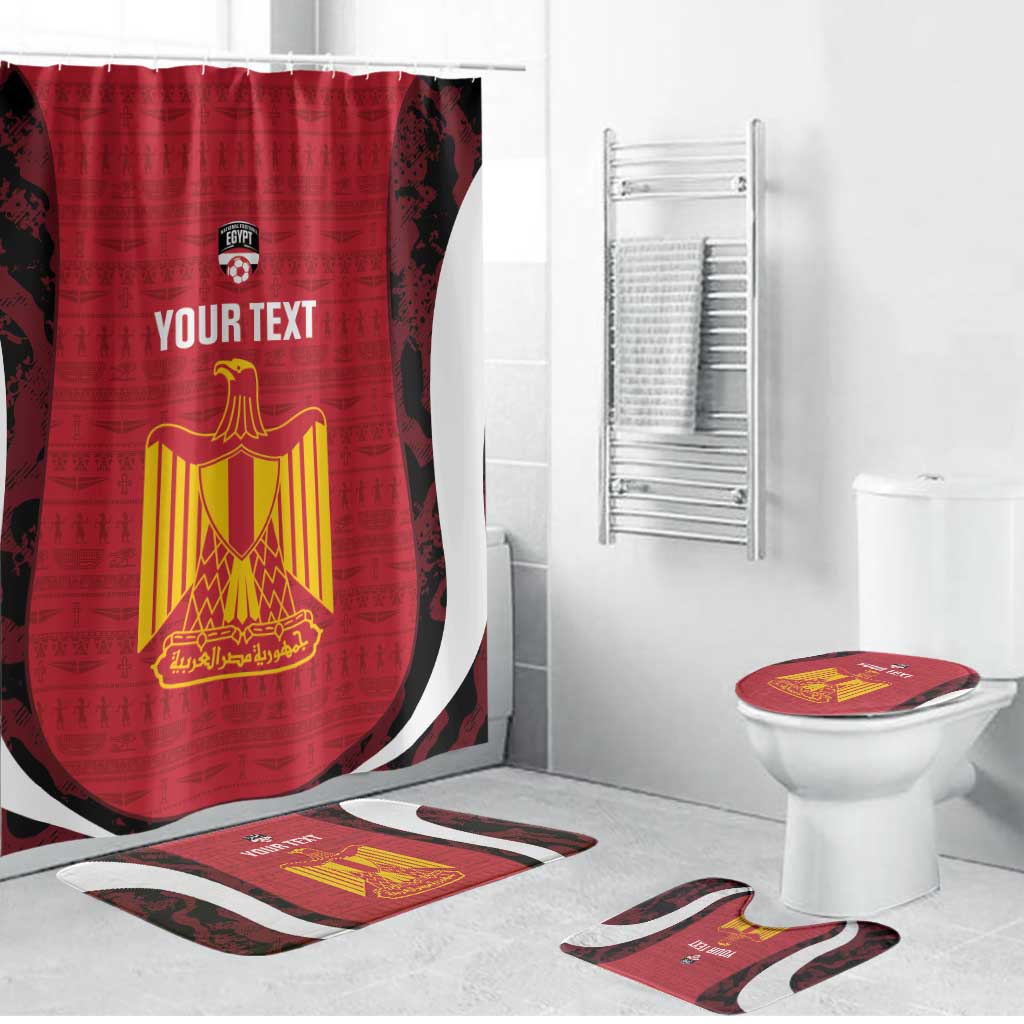 Custom Egypt Football Bathroom Set 2026 Go Pharaohs Ancient Egyptian Pattern - African Pride