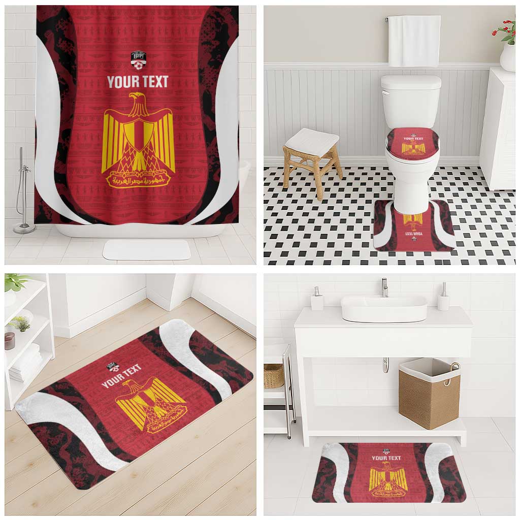 Custom Egypt Football Bathroom Set 2026 Go Pharaohs Ancient Egyptian Pattern - African Pride