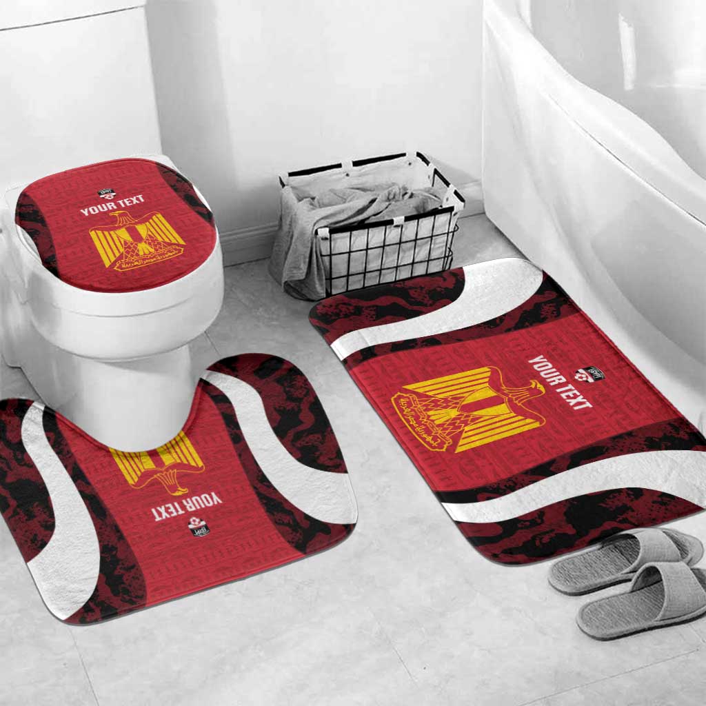 Custom Egypt Football Bathroom Set 2026 Go Pharaohs Ancient Egyptian Pattern - African Pride