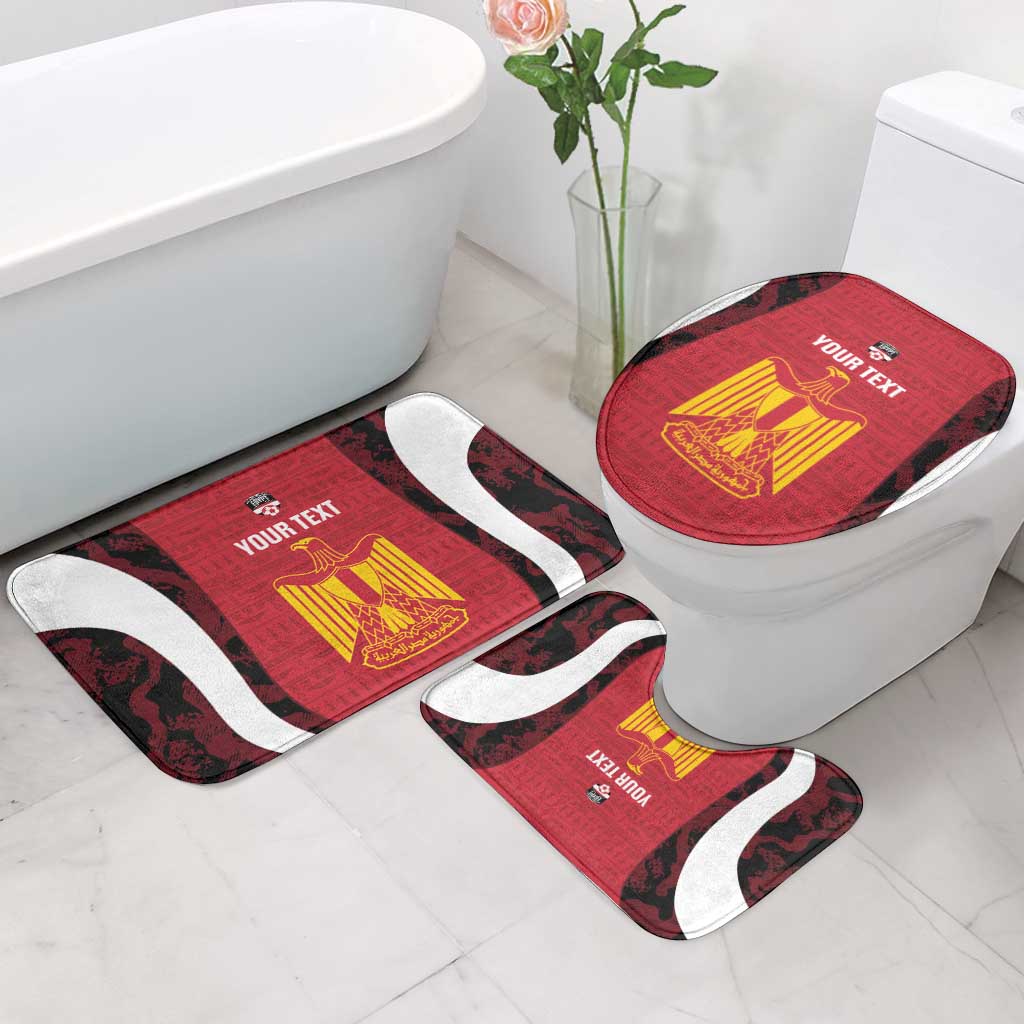 Custom Egypt Football Bathroom Set 2026 Go Pharaohs Ancient Egyptian Pattern - African Pride