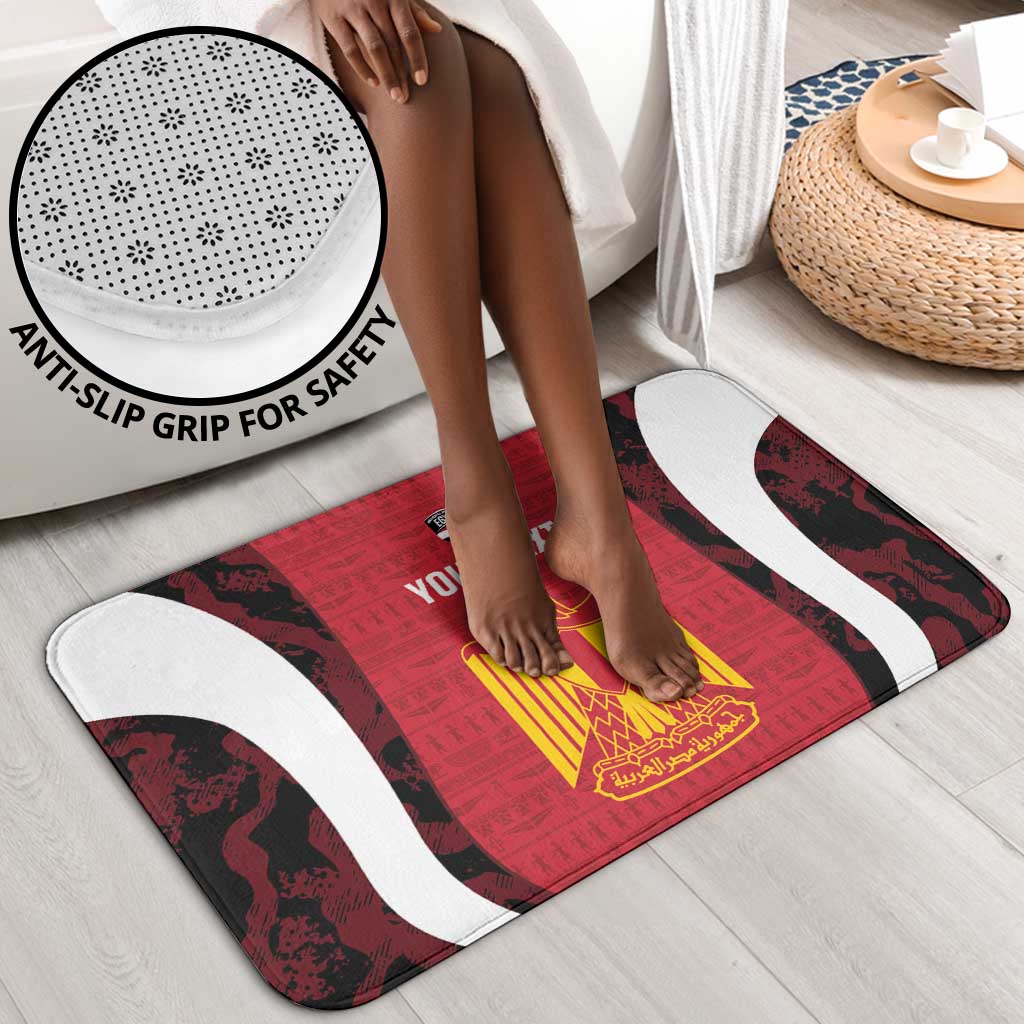 Custom Egypt Football Bathroom Set 2026 Go Pharaohs Ancient Egyptian Pattern - African Pride