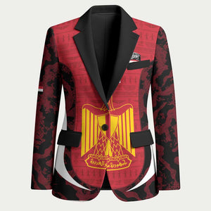 Custom Egypt Football Blazer 2026 Go Pharaohs Ancient Egyptian Pattern - African Pride
