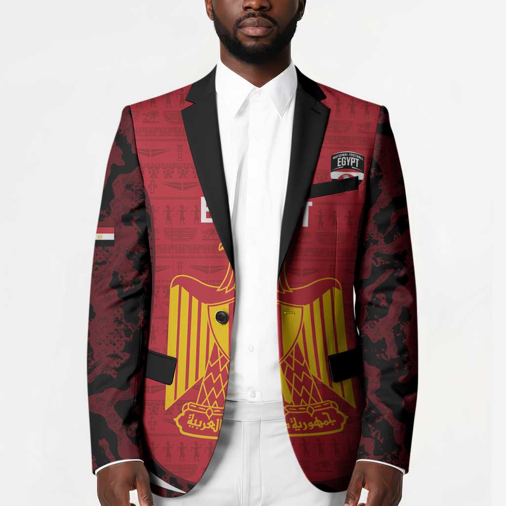 Custom Egypt Football Blazer 2026 Go Pharaohs Ancient Egyptian Pattern - African Pride