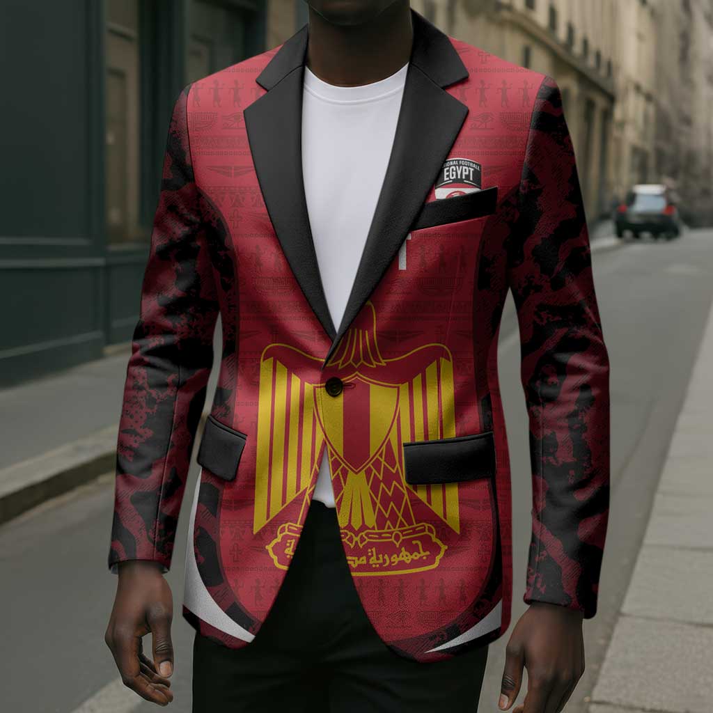 Custom Egypt Football Blazer 2026 Go Pharaohs Ancient Egyptian Pattern - African Pride