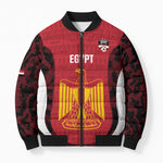 Custom Egypt Football Bomber Puffer Jacket 2026 Go Pharaohs Ancient Egyptian Pattern - African Pride