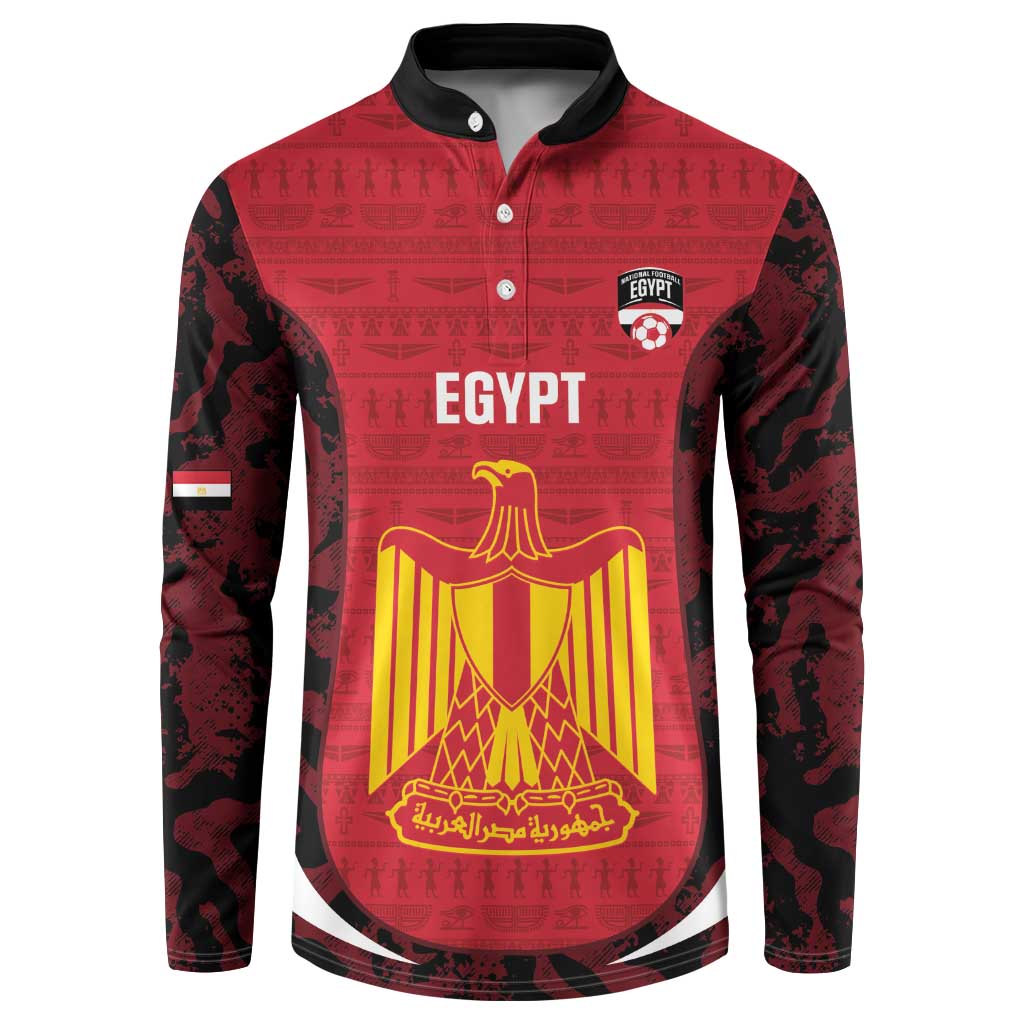 Custom Egypt Football Button Sweatshirt 2026 Go Pharaohs Ancient Egyptian Pattern