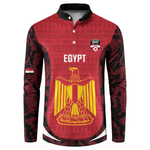 Custom Egypt Football Button Sweatshirt 2026 Go Pharaohs Ancient Egyptian Pattern