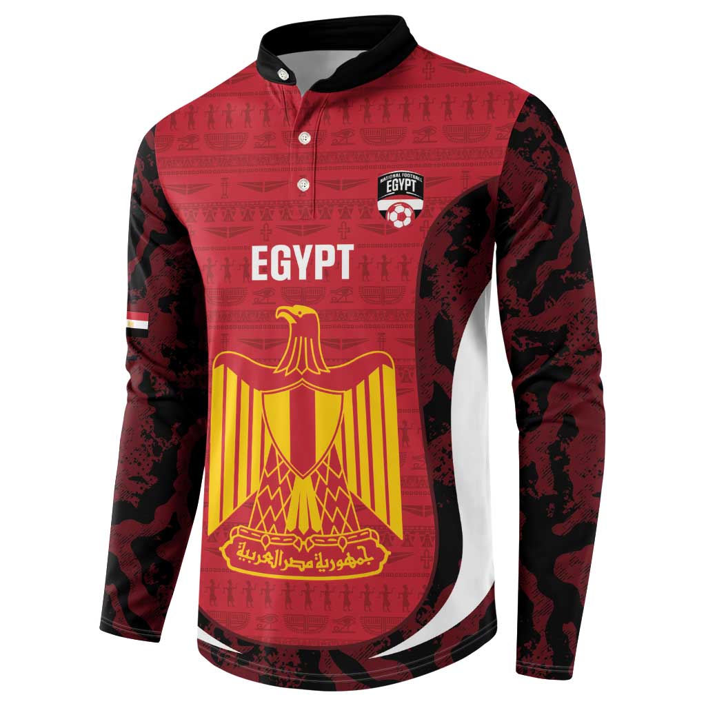 Custom Egypt Football Button Sweatshirt 2026 Go Pharaohs Ancient Egyptian Pattern