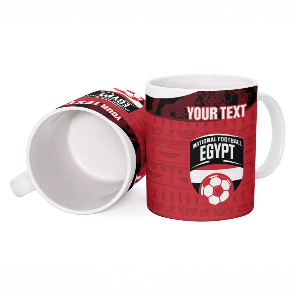 Custom Egypt Football Ceramic Mug 2026 Go Pharaohs Ancient Egyptian Pattern - African Pride