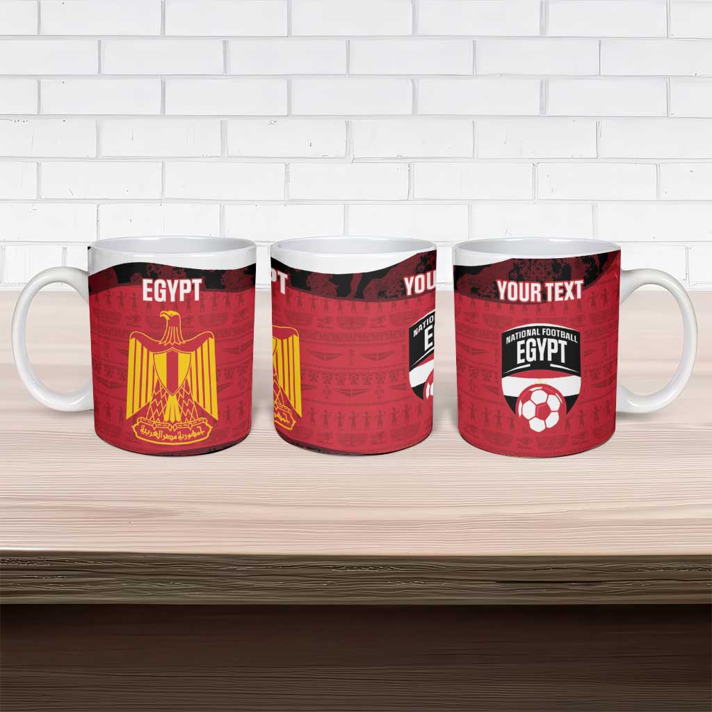 Custom Egypt Football Ceramic Mug 2026 Go Pharaohs Ancient Egyptian Pattern - African Pride