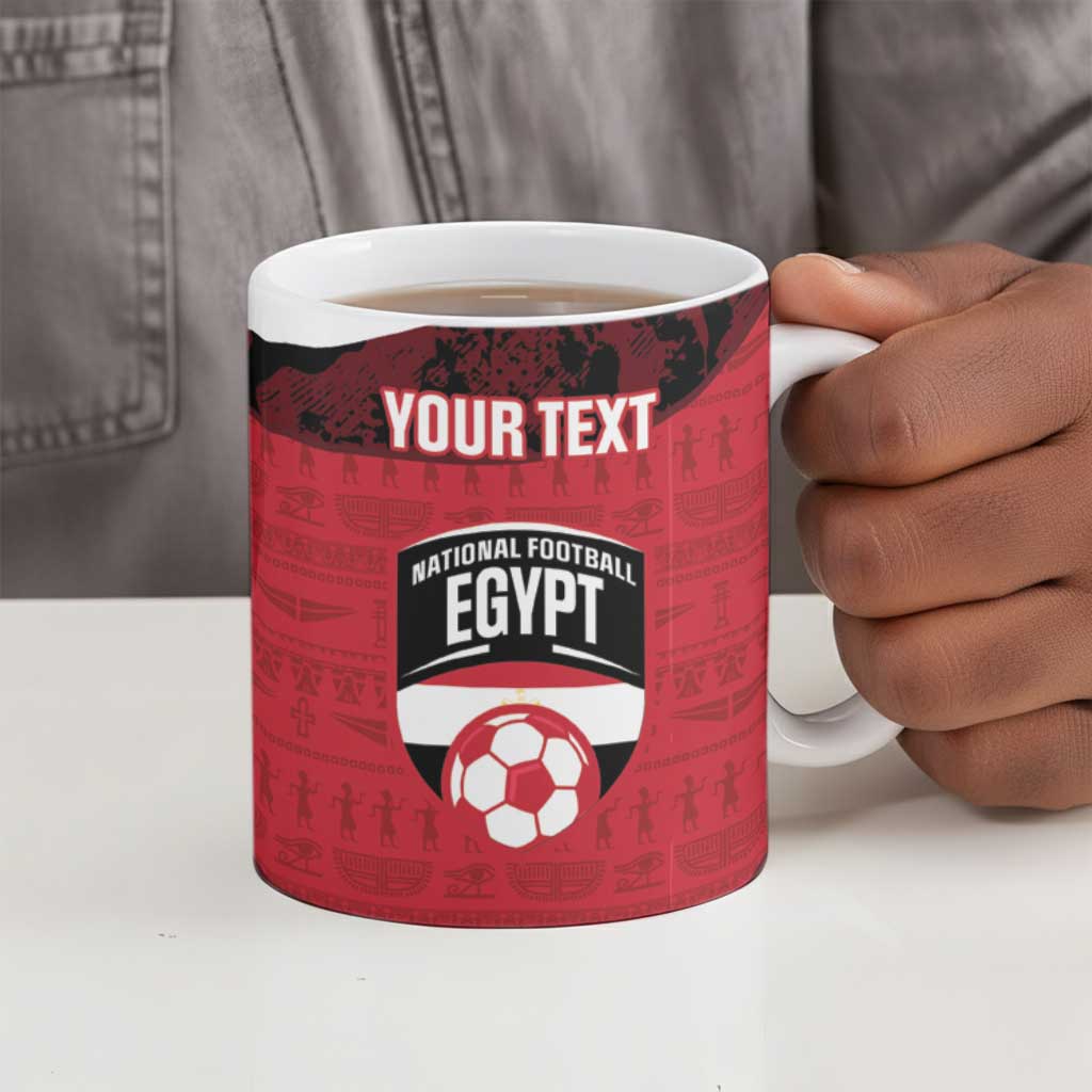 Custom Egypt Football Ceramic Mug 2026 Go Pharaohs Ancient Egyptian Pattern - African Pride