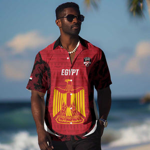 Custom Egypt Football Hawaiian Shirt 2026 Go Pharaohs Ancient Egyptian Pattern LT14