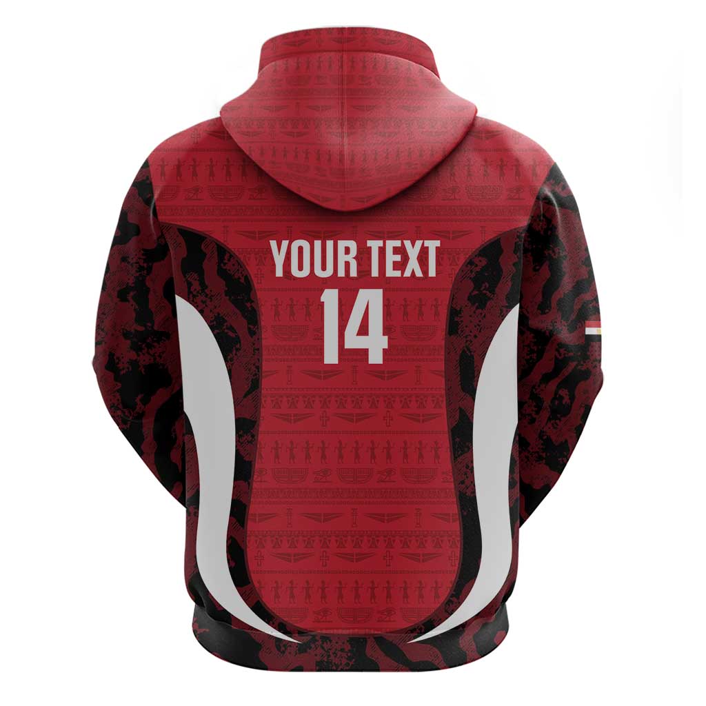 Custom Egypt Football Hoodie 2026 Go Pharaohs Ancient Egyptian Pattern - African Pride