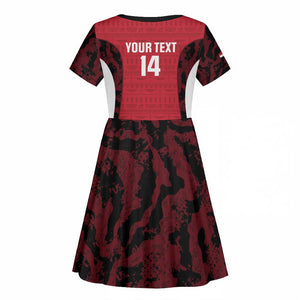 Custom Egypt Football Kid Short Sleeve Dress 2026 Go Pharaohs Ancient Egyptian Pattern LT14