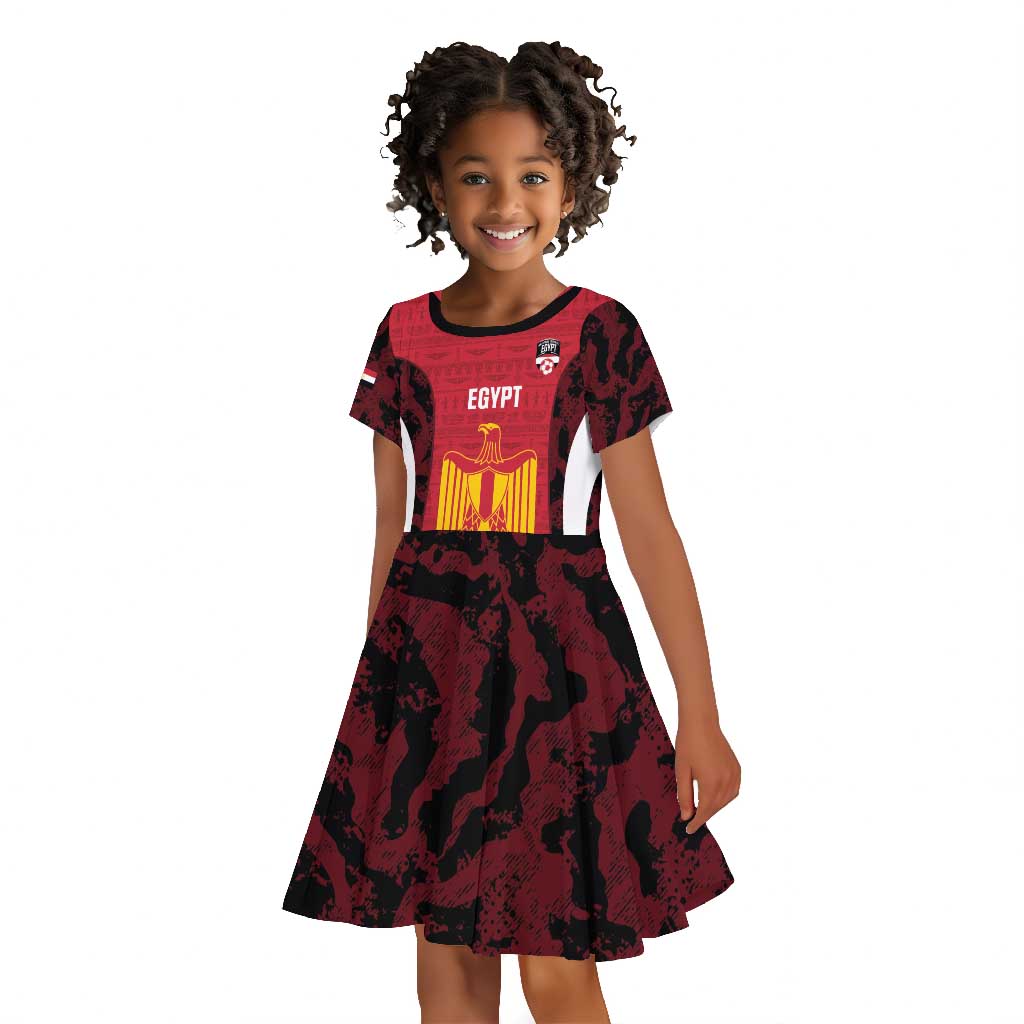 Custom Egypt Football Kid Short Sleeve Dress 2026 Go Pharaohs Ancient Egyptian Pattern LT14