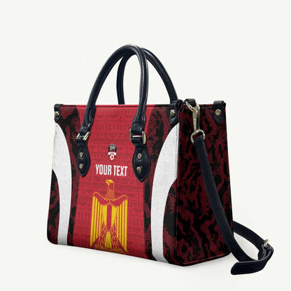 Custom Egypt Football Leather Bag 2026 Go Pharaohs Ancient Egyptian Pattern - African Pride