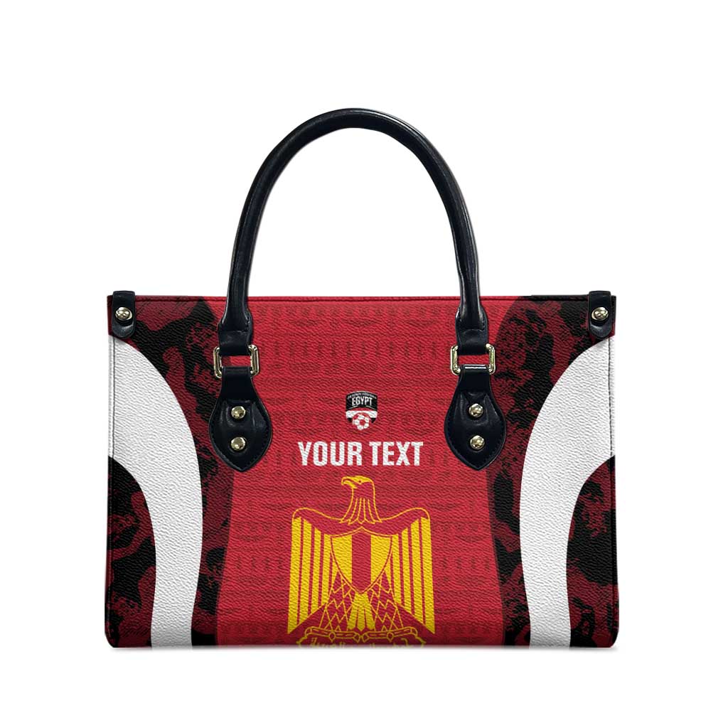 Custom Egypt Football Leather Bag 2026 Go Pharaohs Ancient Egyptian Pattern - African Pride