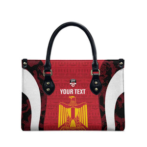 Custom Egypt Football Leather Bag 2026 Go Pharaohs Ancient Egyptian Pattern - African Pride