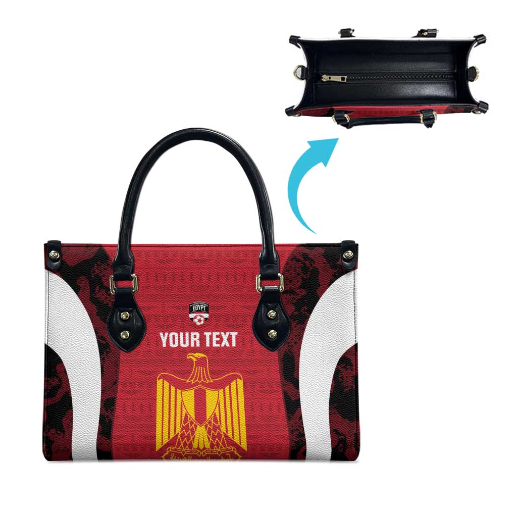 Custom Egypt Football Leather Bag 2026 Go Pharaohs Ancient Egyptian Pattern - African Pride