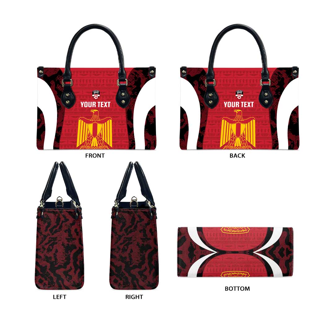 Custom Egypt Football Leather Bag 2026 Go Pharaohs Ancient Egyptian Pattern - African Pride