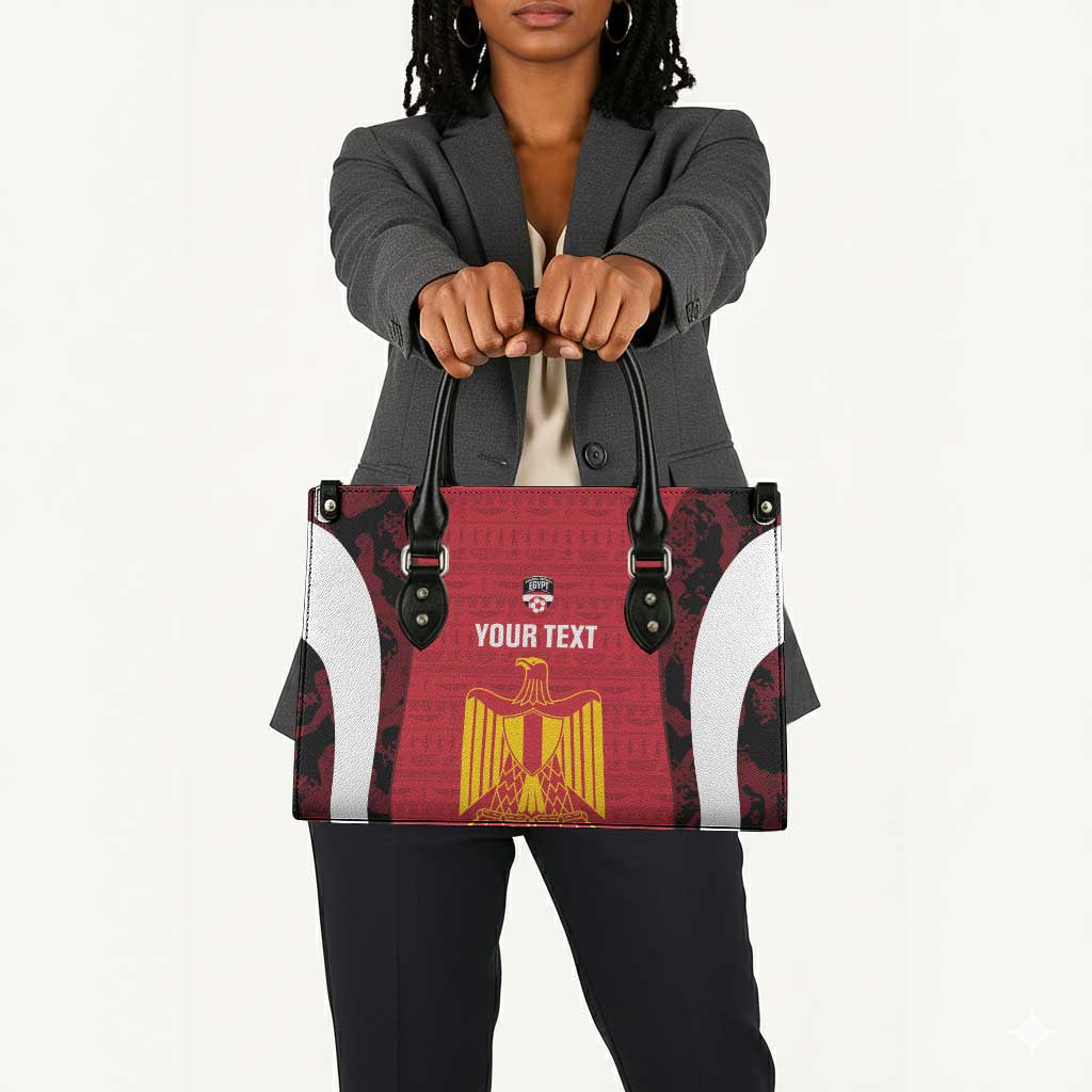 Custom Egypt Football Leather Bag 2026 Go Pharaohs Ancient Egyptian Pattern - African Pride