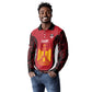 Custom Egypt Football Long Sleeve Polo Shirt 2026 Go Pharaohs Ancient Egyptian Pattern - African Pride