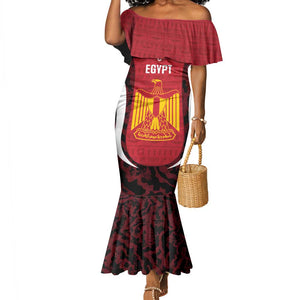 Custom Egypt Football Mermaid Dress 2026 Go Pharaohs Ancient Egyptian Pattern LT14