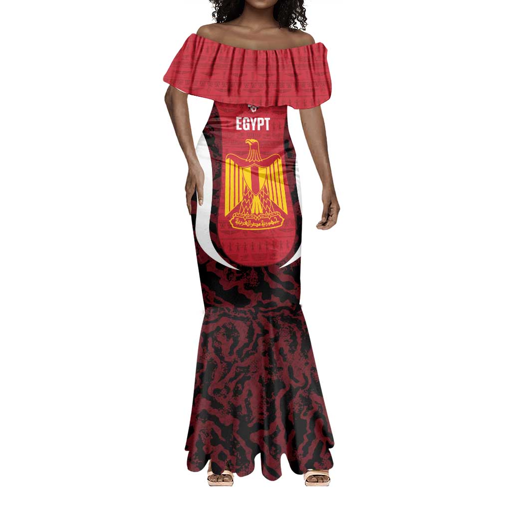 Custom Egypt Football Mermaid Dress 2026 Go Pharaohs Ancient Egyptian Pattern LT14