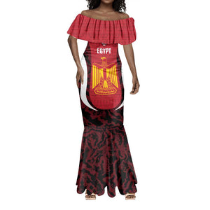 Custom Egypt Football Mermaid Dress 2026 Go Pharaohs Ancient Egyptian Pattern LT14
