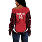 Custom Egypt Football Off Shoulder Sweater 2026 Go Pharaohs Ancient Egyptian Pattern - African Pride