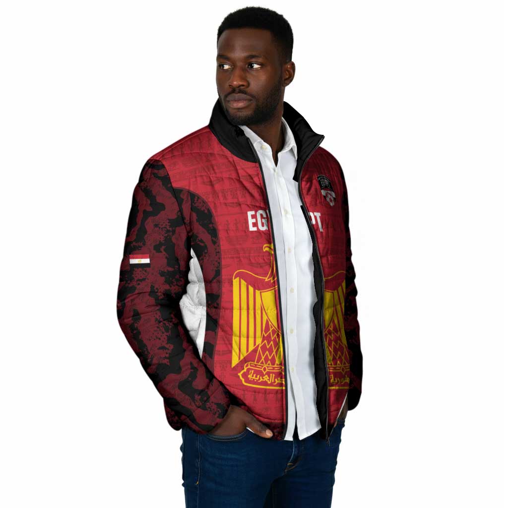 Custom Egypt Football Padded Jacket 2026 Go Pharaohs Ancient Egyptian Pattern - African Pride