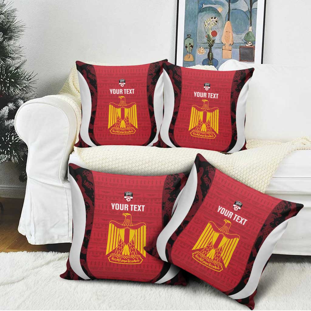 Custom Egypt Football Pillow Cover 2026 Go Pharaohs Ancient Egyptian Pattern - African Pride