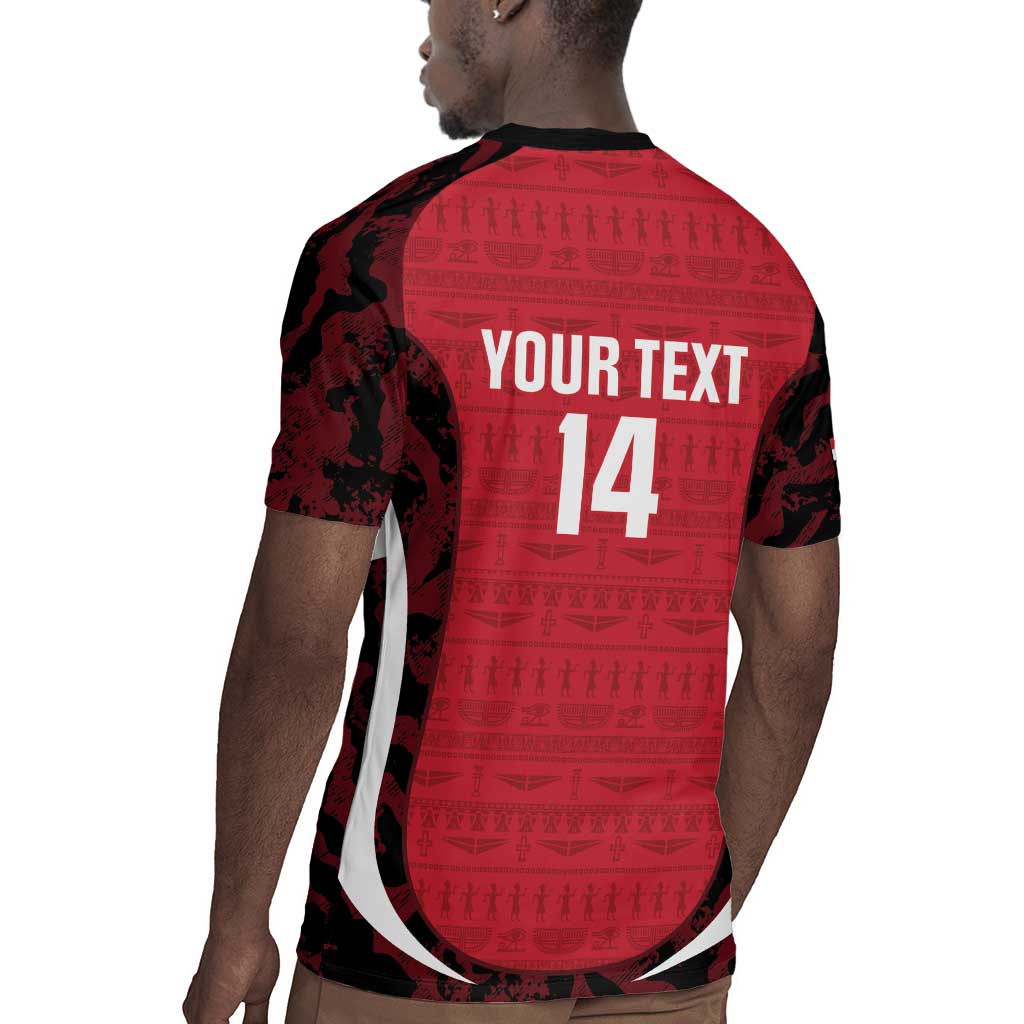 Custom Egypt Football Rugby Jersey 2026 Go Pharaohs Ancient Egyptian Pattern LT14