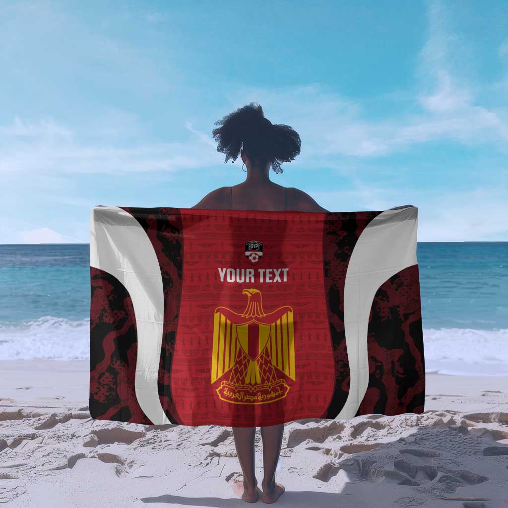 Custom Egypt Football Sarong 2026 Go Pharaohs Ancient Egyptian Pattern - African Pride
