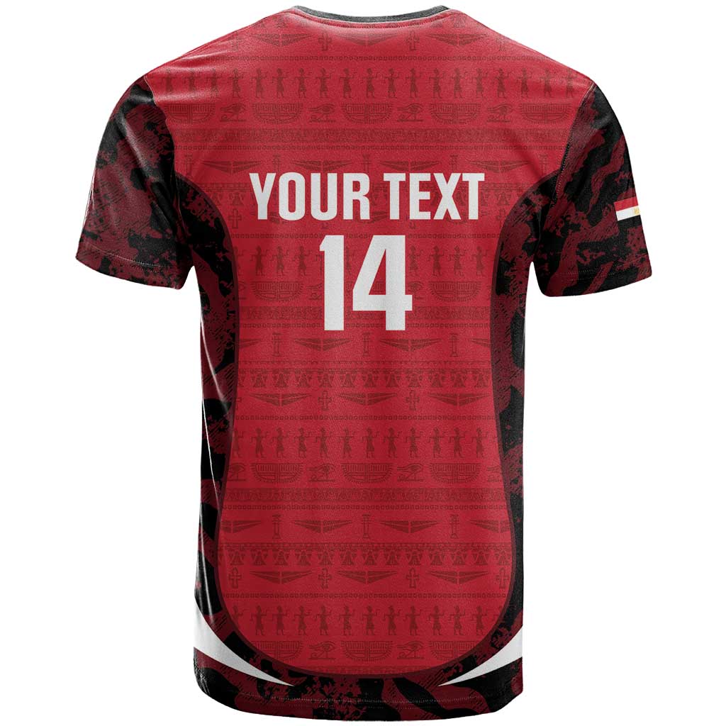 Custom Egypt Football T shirt 2026 Go Pharaohs Ancient Egyptian Pattern LT14
