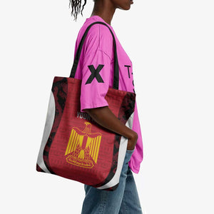 Custom Egypt Football Tote Bag 2026 Go Pharaohs Ancient Egyptian Pattern - African Pride