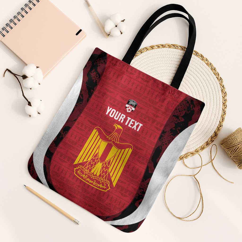 Custom Egypt Football Tote Bag 2026 Go Pharaohs Ancient Egyptian Pattern - African Pride