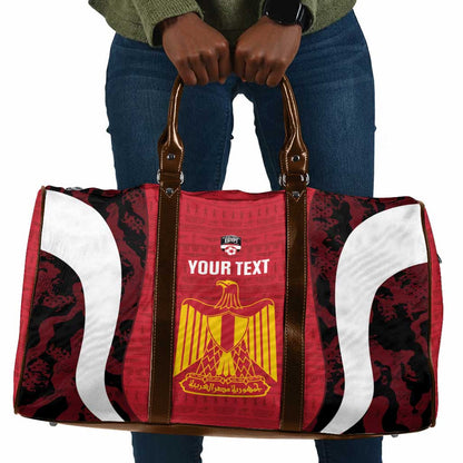 Custom Egypt Football Travel Bag 2026 Go Pharaohs Ancient Egyptian Pattern - African Pride