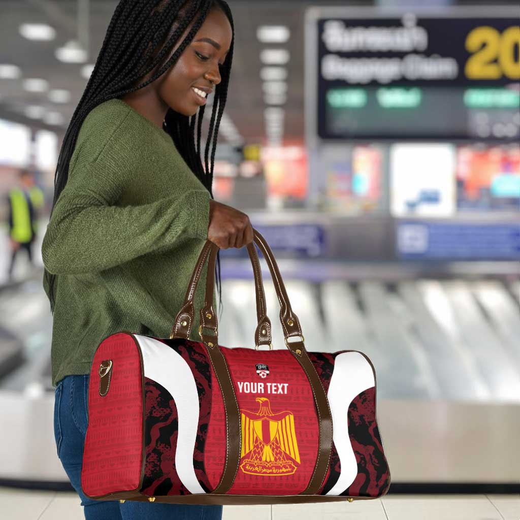 Custom Egypt Football Travel Bag 2026 Go Pharaohs Ancient Egyptian Pattern - African Pride