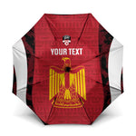 Custom Egypt Football Umbrella 2026 Go Pharaohs Ancient Egyptian Pattern - African Pride