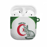Custom Algeria Football AirPods Case 2026 Go Greens Fennec With Islamic Pattern - African Pride