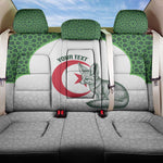 Custom Algeria Football Back Car Seat Cover 2026 Go Greens Fennec With Islamic Pattern - African Pride