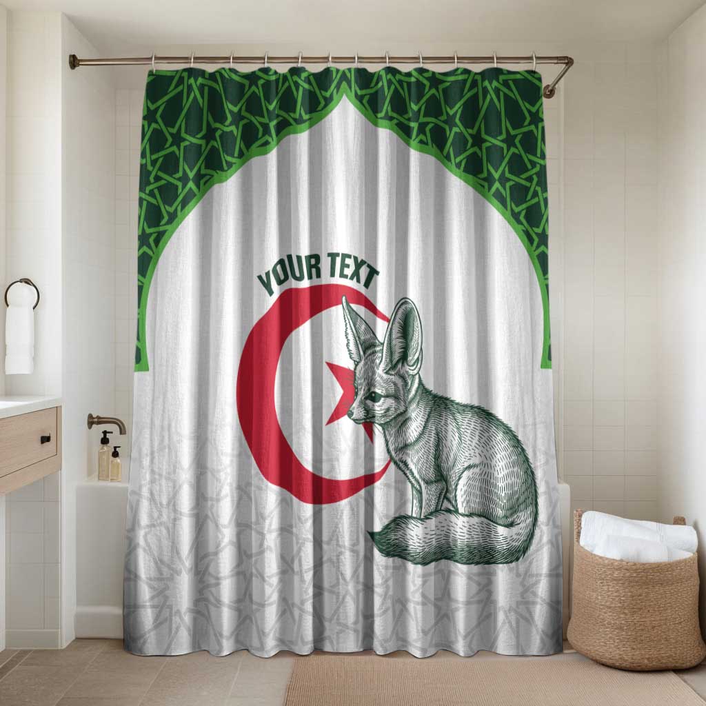 Custom Algeria Football Bathroom Set 2026 Go Greens Fennec With Islamic Pattern - African Pride