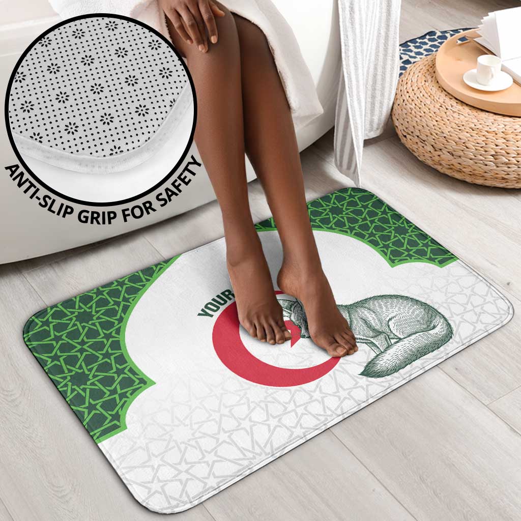 Custom Algeria Football Bathroom Set 2026 Go Greens Fennec With Islamic Pattern - African Pride