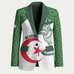 Custom Algeria Football Blazer 2026 Go Greens Fennec With Islamic Pattern - African Pride