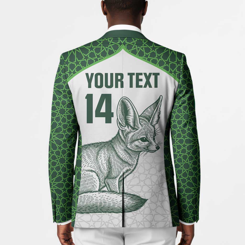 Custom Algeria Football Blazer 2026 Go Greens Fennec With Islamic Pattern - African Pride
