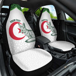 Custom Algeria Football Car Seat Cover 2026 Go Greens Fennec With Islamic Pattern - African Pride