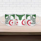 Custom Algeria Football Ceramic Mug 2026 Go Greens Fennec With Islamic Pattern - African Pride